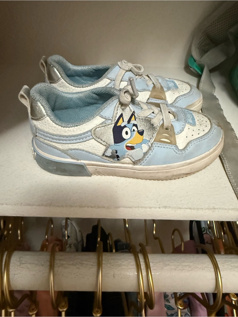 Kids Light Blue Character Sneakers - Unbranded